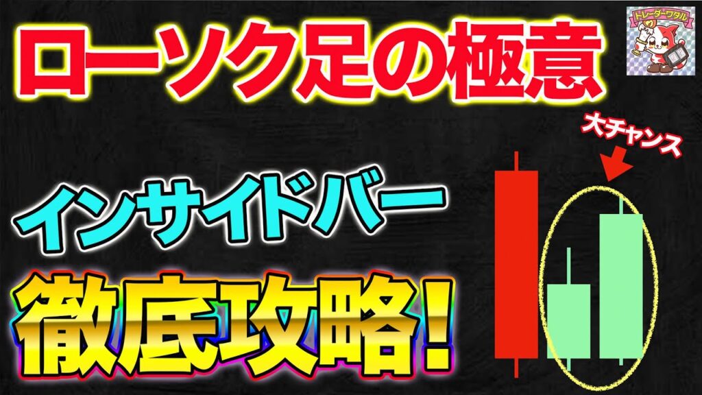 【ローソク足の極意】インサイドバー・はらみ足の出現は強力な売買シグナル！