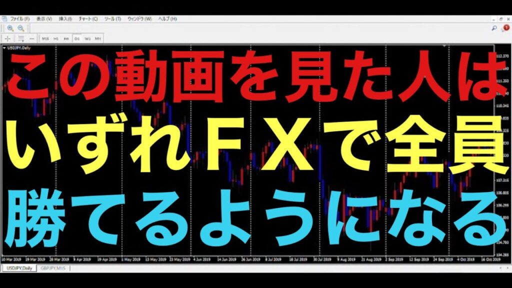 【FX必勝法】実はFXには全員が勝てるようになるカラクリが用意されています！全部覚えてしまえばゲーム終了です！