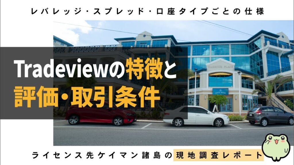 Tradeviewの特徴と評価や取引条件(レバレッジやスプレッド)と現地調査レポート