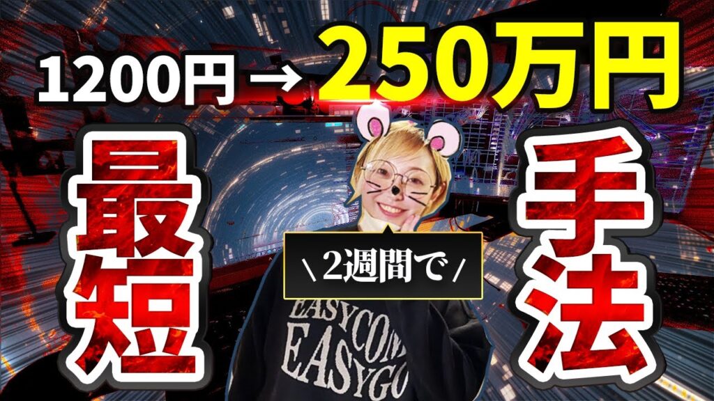 【FX】2週間で1200円を250万円まで増やした手法と手順を解説！！