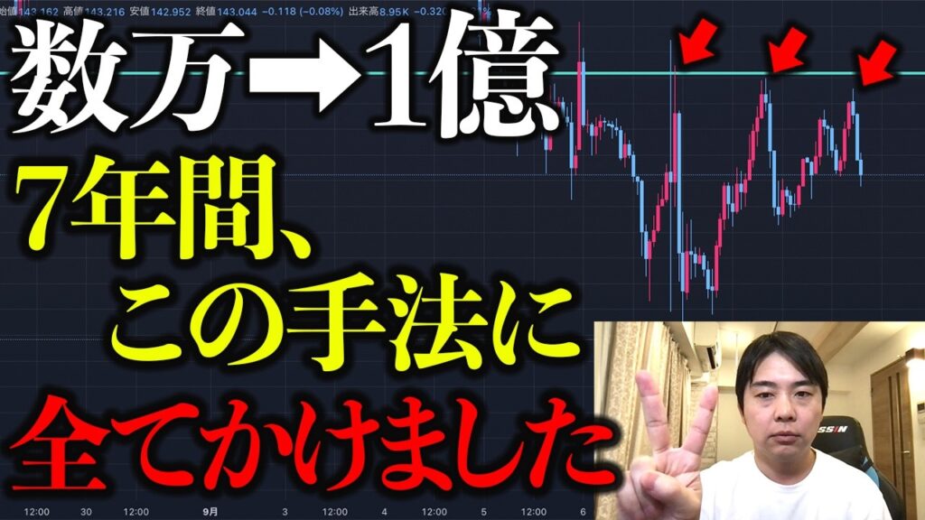 【大激変】水平線とダウ理論だけで数万円から1億円を達成したトレード法