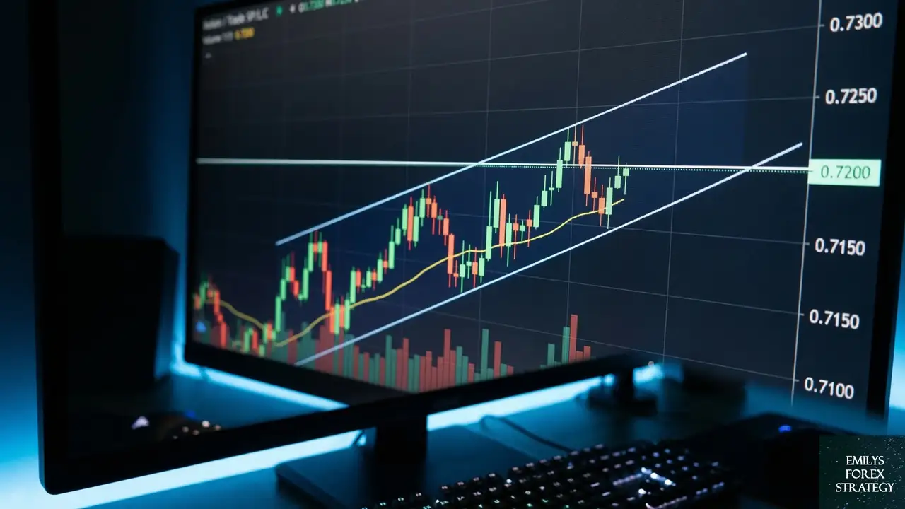 AUD/USDの現状：上昇チャネル上限での攻防