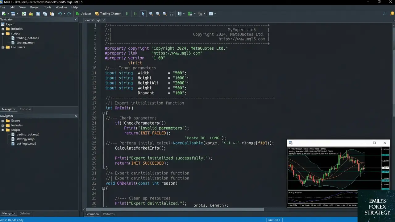 MQL5によるEA実装の主要コンポーネント