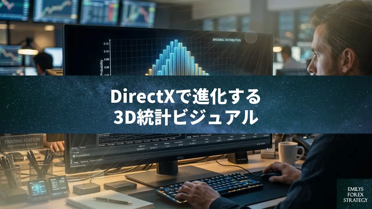 MQL5で実現する3D二項分布ビジュアライザー：DirectXによる高度な統計分析
