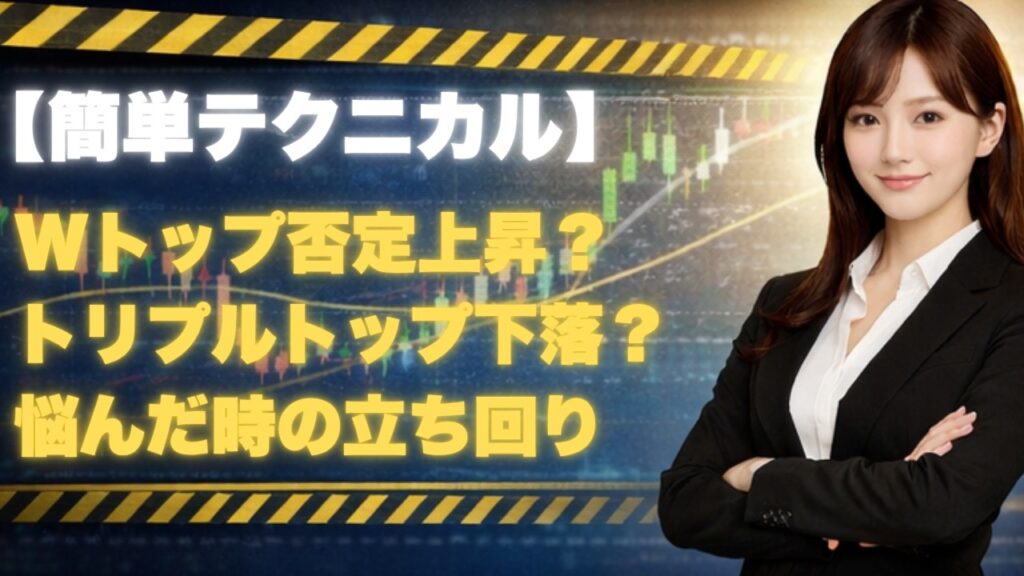 ダブルトップの否定か?トリプルトップ構築中か?簡単立ち回り解説