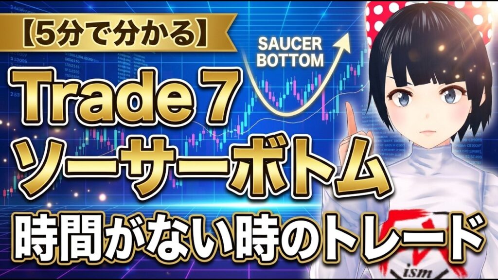 [FX]【5分で分かるシリーズ】Trade７ソーサーボトムと時間がない時のトレード☆6/19BPAUDトレード