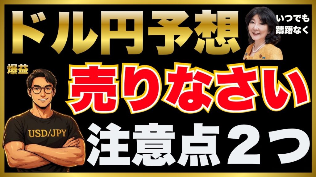 【FXドル円最新予想】売りなさい！危険な注意点2つとは？